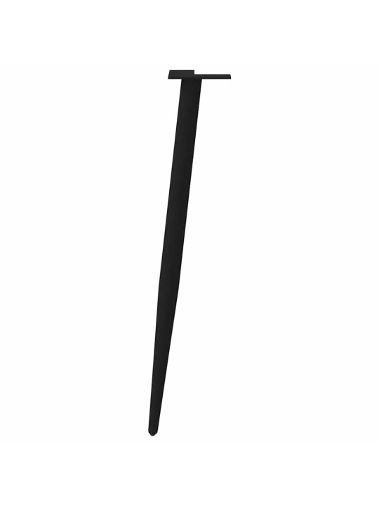 Konsolipöydän jalat kartiomaiset 4 kpl musta 72-73 cm teräs