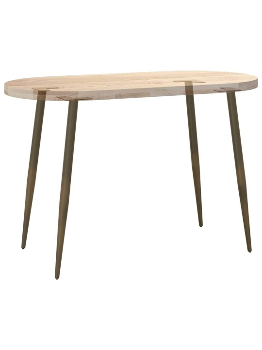 Konsolipöydän jalat kartiomaiset 4 kpl luonnollinen teräs 72-73 cm teräs