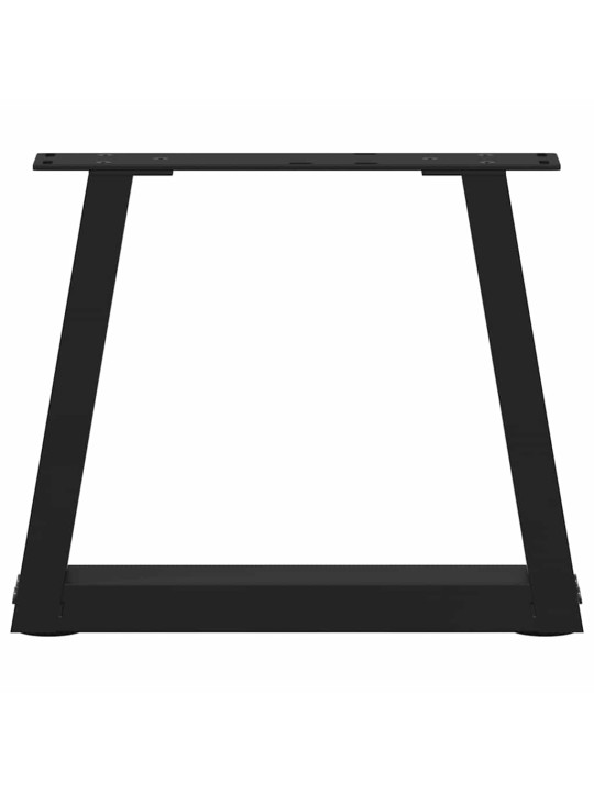 Sohvapöydän jalat v-muotoiset 2 kpl musta 30x(30-31,3) cm teräs