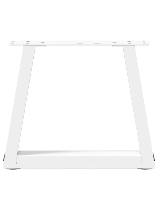 Sohvapöydän jalat v-muotoiset 2 kpl valkoinen 40x(30-31,3) cm teräs