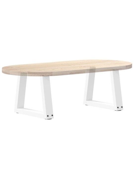 Sohvapöydän jalat v-muotoiset 2 kpl valkoinen 40x(30-31,3) cm teräs