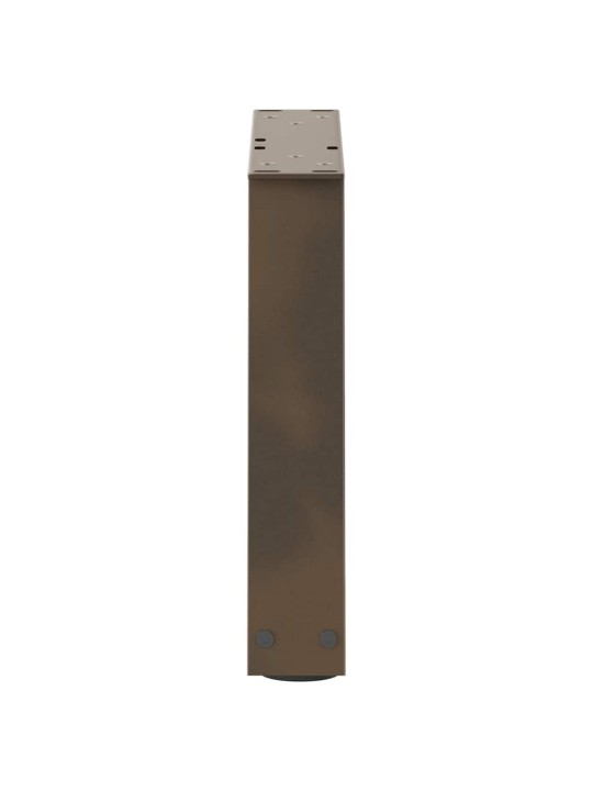 Sohvapöydän jalat v-muotoiset 2 kpl luonnonvärinen teräs 40x(30-31,3) cm teräs