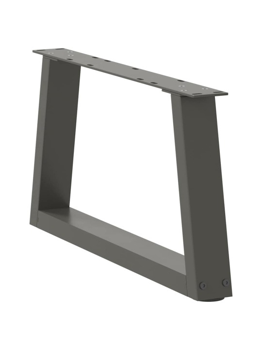 Sohvapöydän jalat v-muotoiset 2 kpl antrasiitti 50x(30-31,3) cm teräs