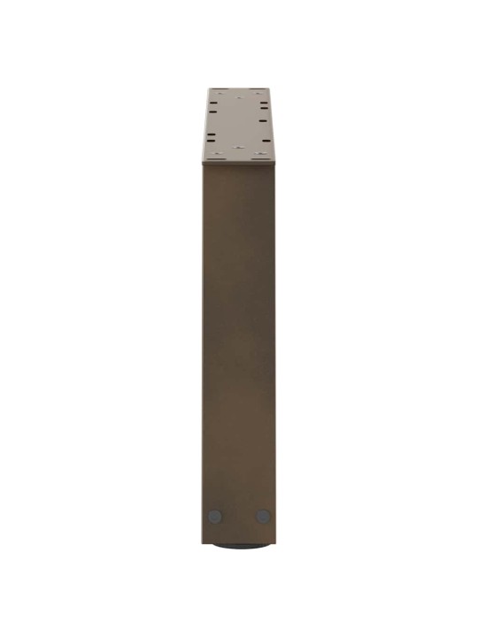 Sohvapöydän jalat v-muotoiset 2 kpl luonnonvärinen teräs 50x(30-31,3) cm teräs