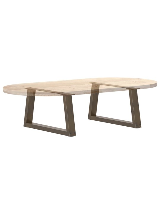 Sohvapöydän jalat v-muotoiset 2 kpl luonnonvärinen teräs 60x(30-31,3) cm teräs