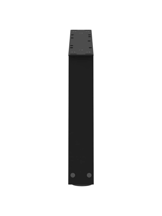 Sohvapöydän jalat v-muotoiset 2 kpl musta 70x(30-31,3) cm teräs