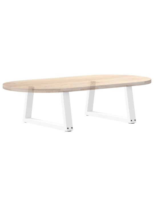 Sohvapöydän jalat v-muotoiset 2 kpl valkoinen 70x(30-31,3) cm teräs