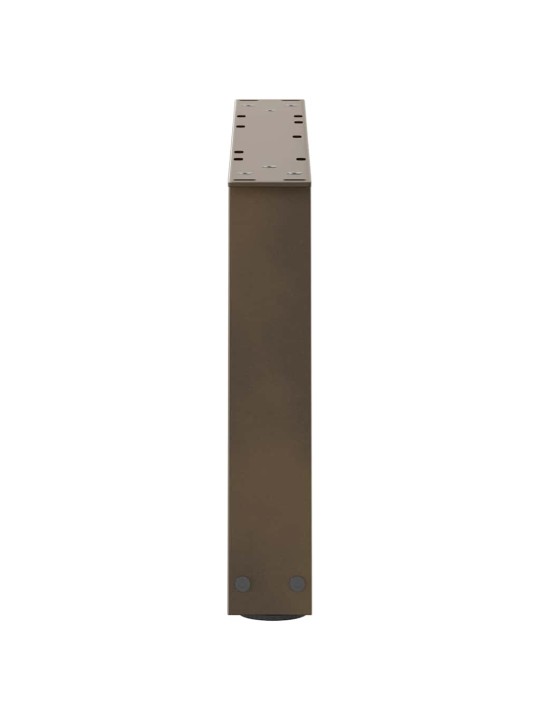Sohvapöydän jalat v-muotoiset 2 kpl luonnonvärinen teräs 70x(30-31,3) cm teräs