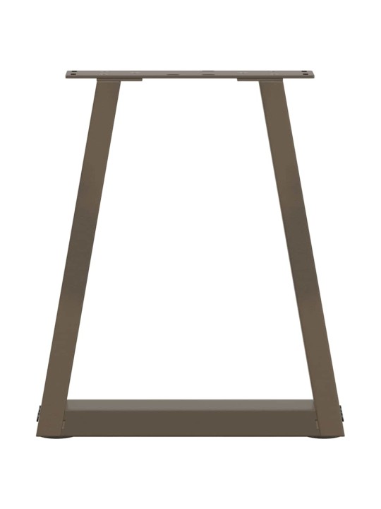 Sohvapöydän jalat v-muotoiset 2 kpl luonnollinen teräs 28x(42-43,3) cm teräs