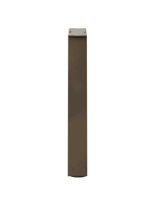 Sohvapöydän jalat v-muotoiset 2 kpl luonnollinen teräs 28x(42-43,3) cm teräs