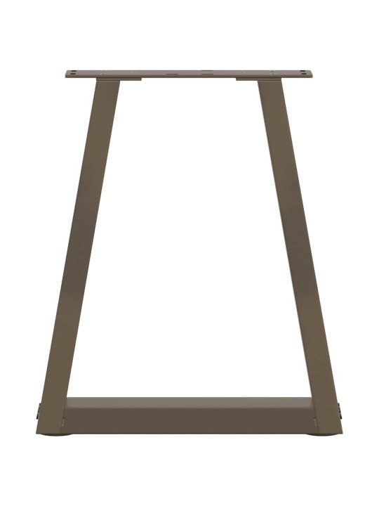 Sohvapöydän jalat v-muotoiset 2 kpl luonnollinen teräs 38x(42-43,3) cm teräs