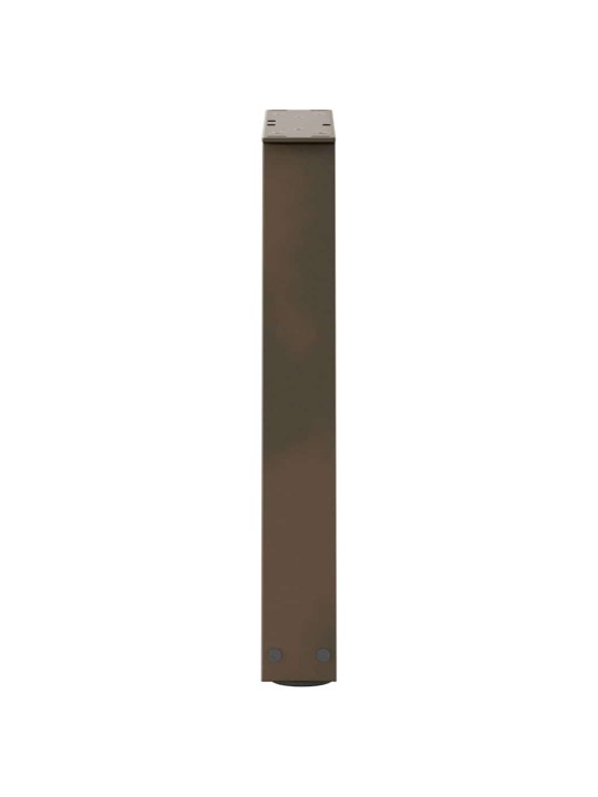 Sohvapöydän jalat v-muotoiset 2 kpl luonnollinen teräs 38x(42-43,3) cm teräs