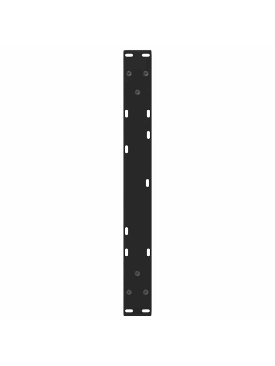 Sohvapöydän jalat v-muotoiset 2 kpl musta 50x(42-43,3) cm teräs
