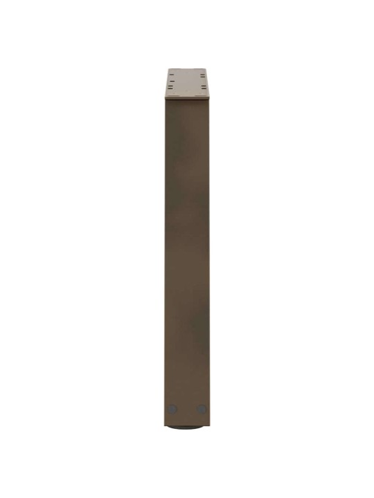 Sohvapöydän jalat v-muotoiset 2 kpl luonnonvärinen teräs 50x(42-43,3) cm teräs