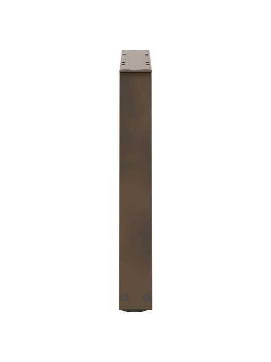 Sohvapöydän jalat v-muotoiset 2 kpl luonnonvärinen teräs 60x(42-43,3) cm teräs