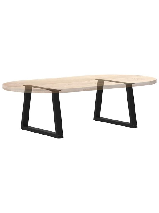 Sohvapöydän jalat v-muotoiset 2 kpl musta 70x(42-43,3) cm teräs