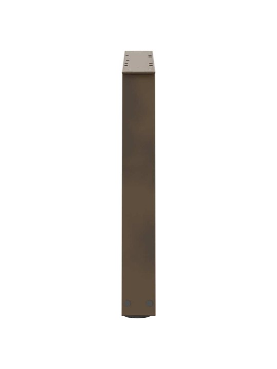 Sohvapöydän jalat v-muotoiset 2 kpl luonnonvärinen teräs 70x(42-43,3) cm teräs