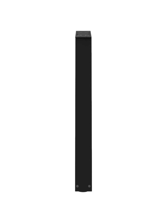 Ruokapöydän jalat v-muotoiset 2 kpl musta 50x(72-73) cm teräs