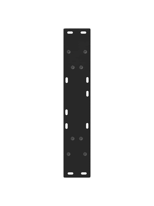 Ruokapöydän jalat v-muotoiset 2 kpl musta 50x(72-73) cm teräs