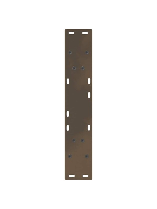 Ruokapöydän jalat v-muotoiset 2 kpl luonnonvärinen teräs 50x(72-73,3) cm teräs
