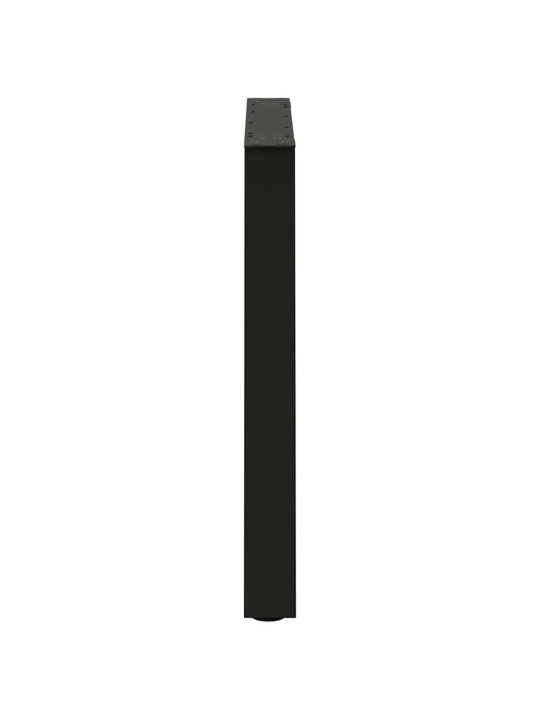 Ruokapöydän jalat v-muotoiset 2 kpl musta 80x(72-73,3) cm teräs