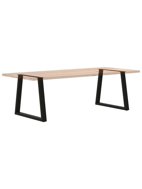 Ruokapöydän jalat v-muotoiset 2 kpl musta 80x(72-73,3) cm teräs