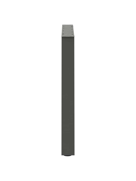 Ruokapöydän jalat v-muotoiset 2 kpl antrasiitti 80x(72-73,3) cm teräs