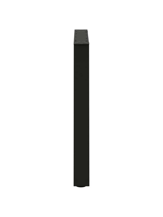 Ruokapöydän jalat v-muotoiset 3 kpl musta 70x(72-73,3) cm teräs