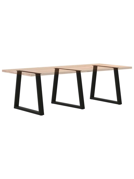 Ruokapöydän jalat v-muotoiset 3 kpl musta 70x(72-73,3) cm teräs