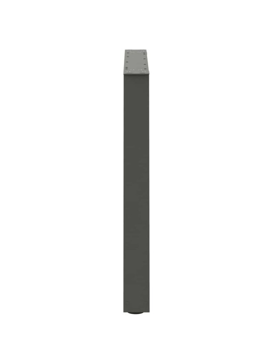 Ruokapöydän jalat v-muotoiset 3 kpl antrasiitti 80x(72-73,3) cm teräs
