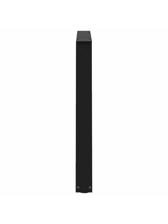 Ruokapöydän jalat v-muotoiset 3 kpl musta 90x(72-73,3) cm teräs