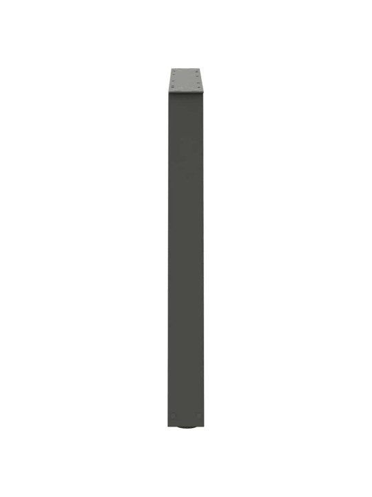 Ruokapöydän jalat v-muotoiset 3 kpl antrasiitti 90x(72-73,3) cm teräs