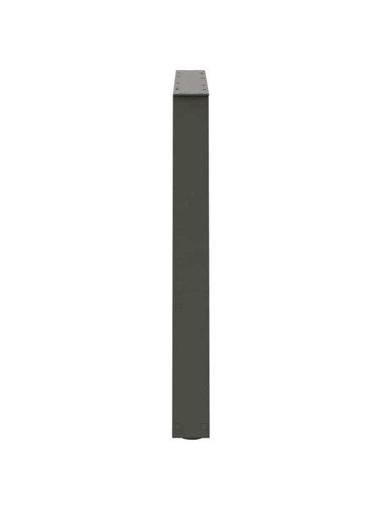 Ruokapöydän jalat v-muotoiset 3 kpl antrasiitti 100x(72-73,3) cm teräs