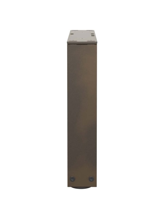 Sohvapöydän jalat v-muotoiset 2 kpl luonnonvärinen teräs 30x(30-31,3) cm teräs