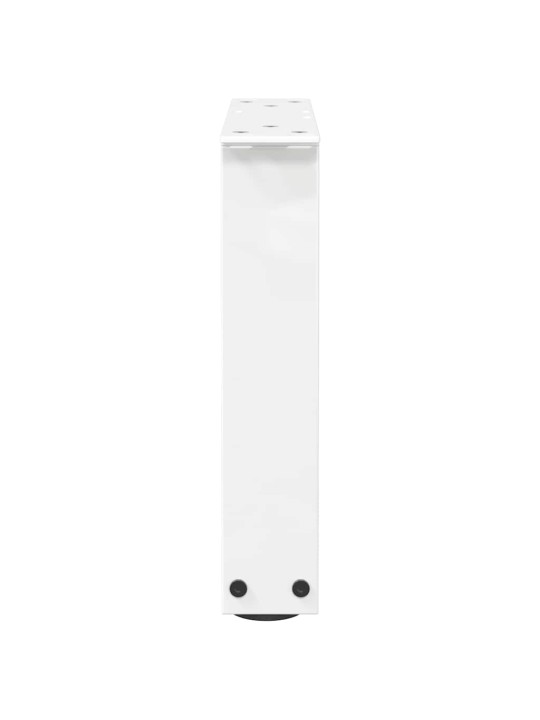 Sohvapöydän jalat v-muotoiset 2 kpl valkoinen 40x(30-31,3) cm teräs