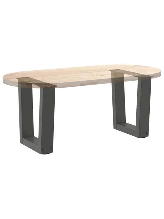 Sohvapöydän jalat v-muotoiset 2 kpl antrasiitti 40x(30-31,3) cm teräs