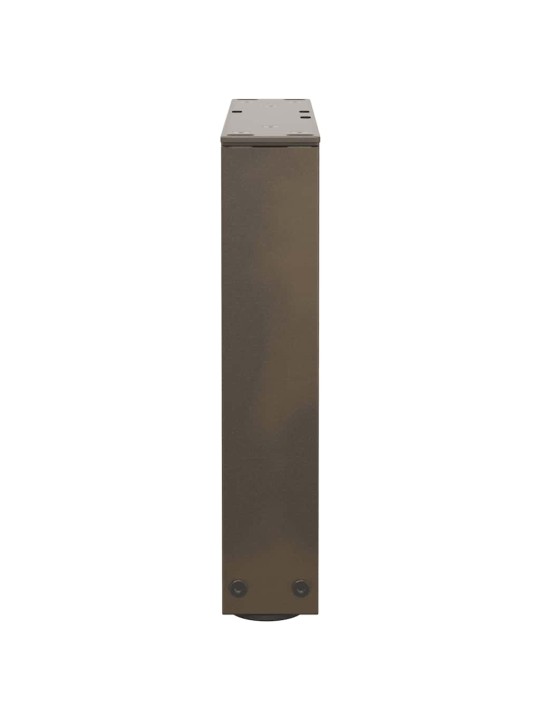 Sohvapöydän jalat v-muotoiset 2 kpl luonnonvärinen teräs 40x(30-31,3) cm teräs