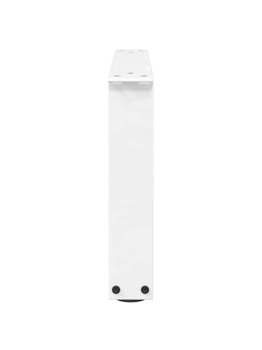 Sohvapöydän jalat v-muotoiset 2 kpl valkoinen 50x(30-31,3) cm teräs