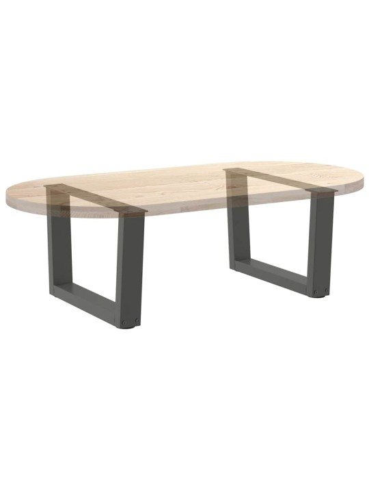 Sohvapöydän jalat v-muotoiset 2 kpl antrasiitti 50x(30-31,3) cm teräs