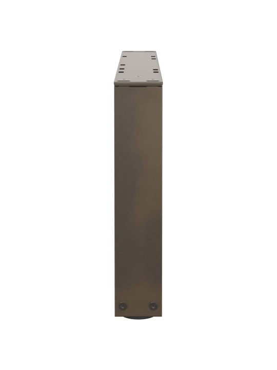 Sohvapöydän jalat v-muotoiset 2 kpl luonnonvärinen teräs 50x(30-31,3) cm teräs