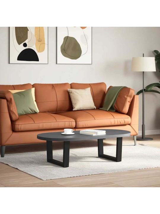 Sohvapöydän jalat v-muotoiset 2 kpl musta 60x(30-31,3) cm teräs