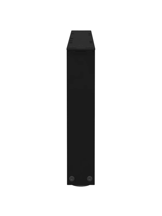 Sohvapöydän jalat v-muotoiset 2 kpl musta 60x(30-31,3) cm teräs
