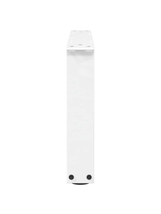 Sohvapöydän jalat v-muotoiset 2 kpl valkoinen 60x(30-31,3) cm teräs