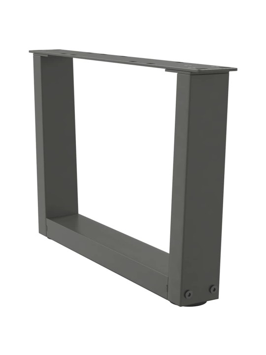 Sohvapöydän jalat v-muotoiset 2 kpl antrasiitti 60x(30-31,3) cm teräs