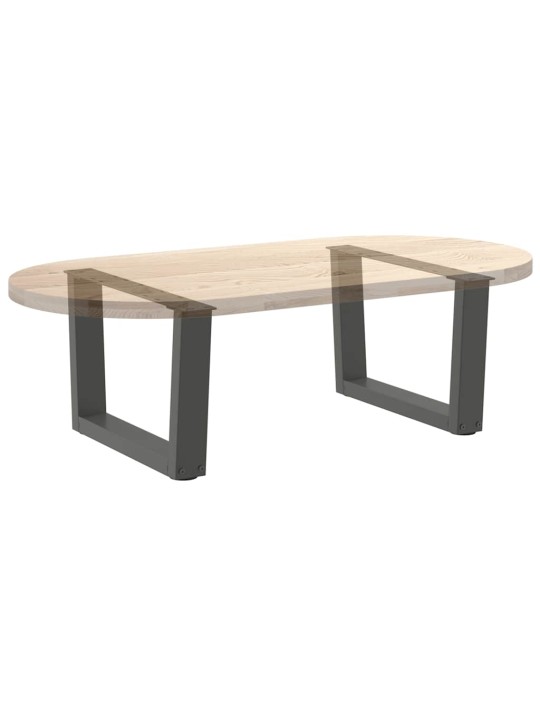Sohvapöydän jalat v-muotoiset 2 kpl antrasiitti 60x(30-31,3) cm teräs