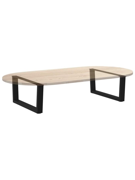 Sohvapöydän jalat v-muotoiset 2 kpl musta 70x(30-31,3) cm teräs