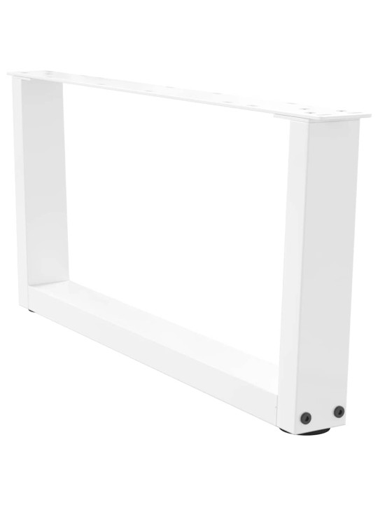 Sohvapöydän jalat v-muotoiset 2 kpl valkoinen 70x(30-31,3) cm teräs