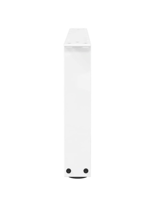 Sohvapöydän jalat v-muotoiset 2 kpl valkoinen 70x(30-31,3) cm teräs