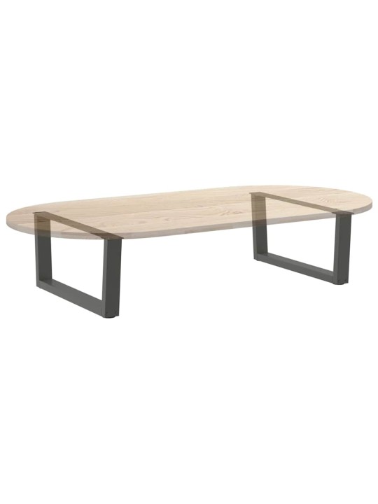 Sohvapöydän jalat v-muotoiset 2 kpl antrasiitti 70x(30-31,3) cm teräs