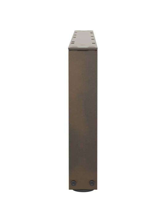Sohvapöydän jalat v-muotoiset 2 kpl luonnonvärinen teräs 70x(30-31,3) cm teräs